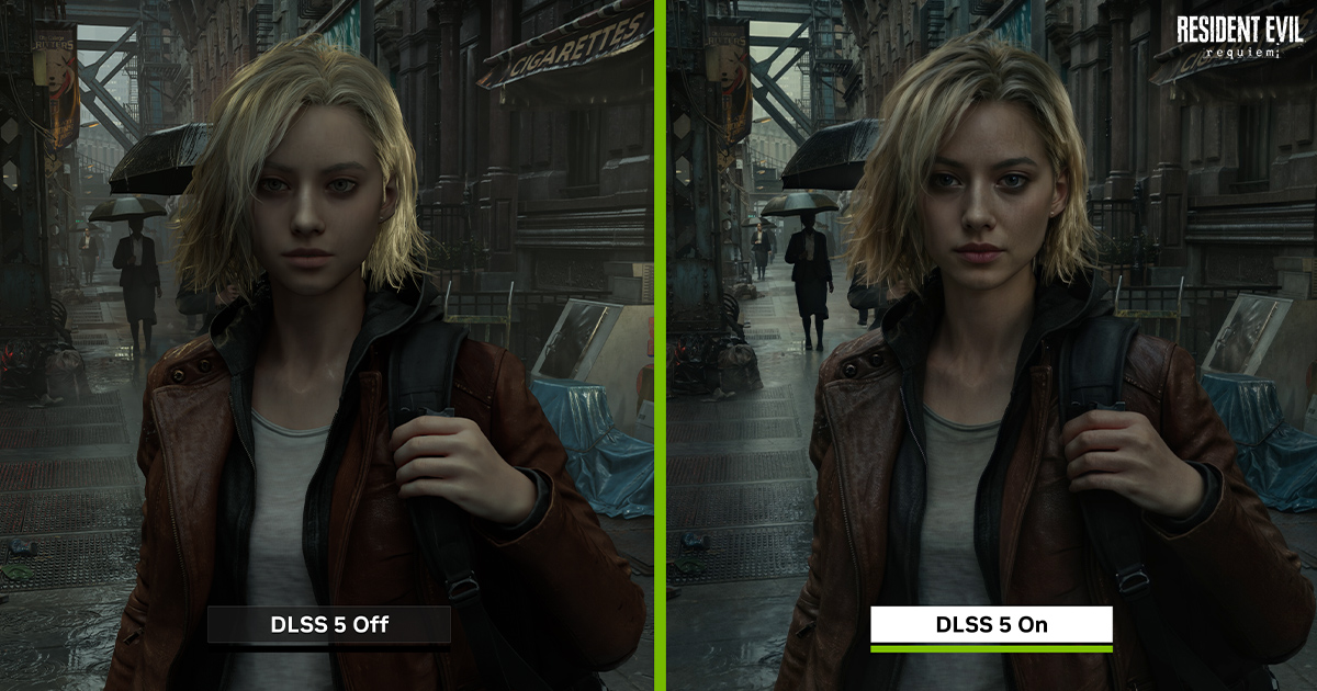 Resident Evil Requiem — DLSS 5 Off vs On